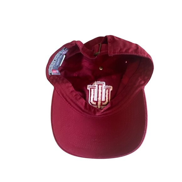 Indiana University Hoosiers Cap Collegiate Headwear One Size Red - Picture 4 of 6